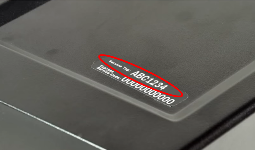 Finding Your Dell Serial Number